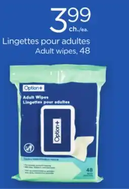 Proxim Option+ Adult wipes offer