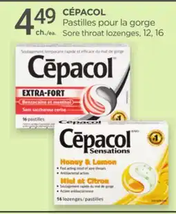 Proxim CÉPACOL Sore throat lozenges offer