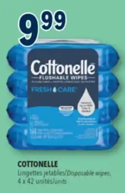 Familiprix COTTONELLE Disposable wipes, 4x 42 units offer