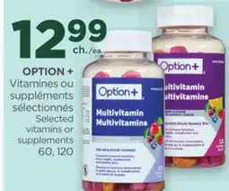 Proxim OPTION+ Selected vitamins or supplements offer