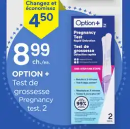 Proxim OPTION+ Pregnancy test offer