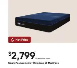 Dormez Vous Sealy Posturepedic Raindrop LF Mattress offer