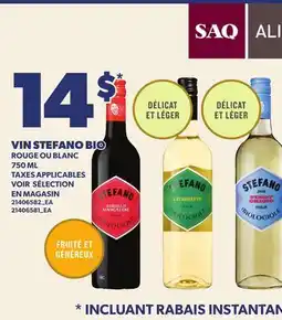 Provigo VIN STEFANO BIO offer