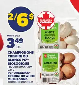 Provigo PC ORGANICS CREMINI OR WHITE MUSHROOMS offer