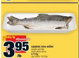 Super C saumon rose entier | frozen whole salmon offer