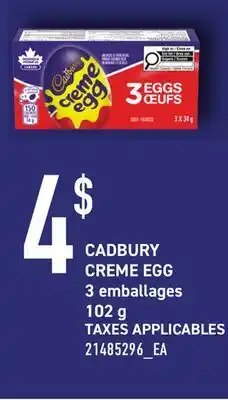 Provigo CADBURY CREME EGG offer