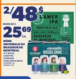 Provigo ARCHIBALD OU BRASSEUR DE MONTREAL offer