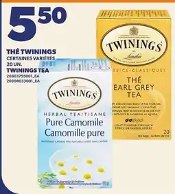 Provigo TWININGS TEA 20 UN offer