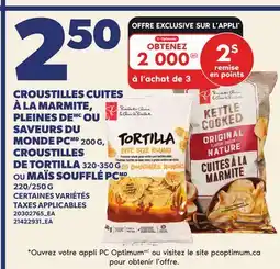 Provigo CROUSTILLES CUITES À LA MARMITE PLEINES DE OU SAVEURS DU MONDE PC offer