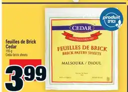 Super C feuilles de Brick Cedar | Cedar brick sheets offer