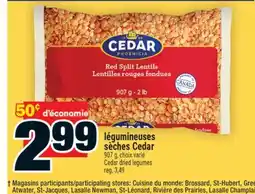 Super C Légumineuses sèches Cedar | Cedar dried legumes offer