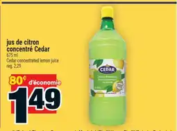 Super C Jus De Citron Concentré Cedar | Cedar Concentrated Lemon Juice offer