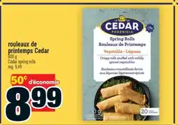 Super C rouleaux de printemps Cedar | Cedar spring rolls offer