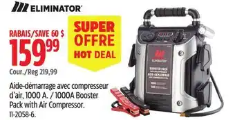 Canadian Tire ELIMINATOR 1000A Booster Pack with Air Compressor offer