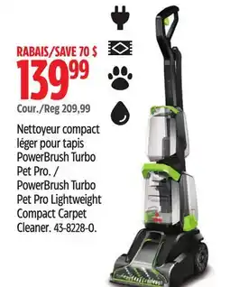 Canadian Tire BISSELL PowerBrush Turbo Pet Pro Lightweight Compact Carpet Cleaner offer