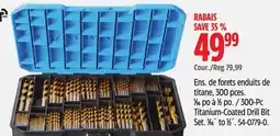 Canadian Tire Mastercraft 300-Pc Titanium-Coated Drill Bit Set offer