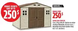 Canadian Tire Woodside Vinyl Resin Garden Shed, 10.5´ x 8´ offer