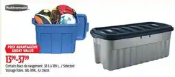 Canadian Tire Rubbermaid Selected Storage Totes offer