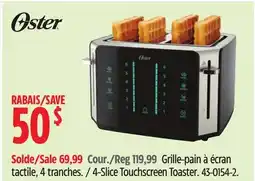 Canadian Tire Oster 4-Slice Touchscreen Toaster offer