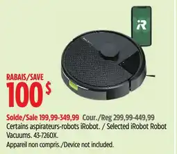 Canadian Tire Selected iRobot Robot Vacuums offer