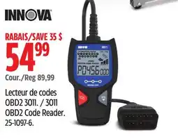 Canadian Tire Innova 3011 OBD2 Code Reader offer