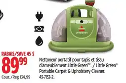 Canadian Tire Little Green Portable Carpet & Upholstery Cleaner offer