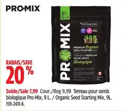 Canadian Tire PROMIX Organic Seed Starting Mix offer