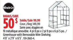 Canadian Tire Greenhouse with Removable Wire Shelving offer