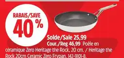 Canadian Tire Heritage the Rock 20cm Ceramic Zero Frypan offer