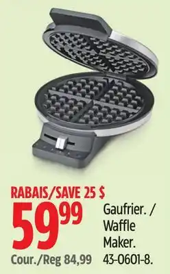 Canadian Tire Cuisinart Gaufrier /Waffle Maker offer