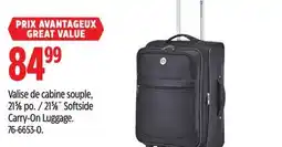 Canadian Tire Outbound 215⁄8˝ Softside Carry-On Luggage offer