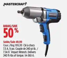 Canadian Tire MASTERCRAFT 7.5A 1⁄2˝ Impact Wrench offer