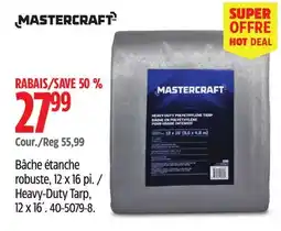 Canadian Tire Mastercraft Heavy-Duty Tarp, 12 x 16 offer