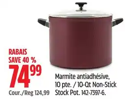 Canadian Tire PADERNO 10-Qt Non-Stick Stock Pot offer
