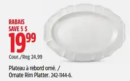 Canadian Tire Ornate Rim Platter offer