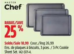 Canadian Tire MASTER Chef 3-Pc Cookie Sheet Set offer