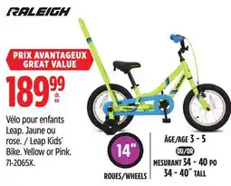 Canadian Tire Raleigh Leap Kids' Bike offer