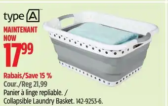 Canadian Tire type A Collapsible Laundry Basket offer