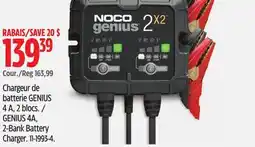 Canadian Tire NOCO GENIUS 4A, 2-Bank Battery Charger offer