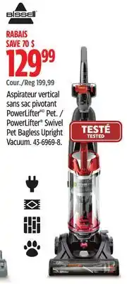 Canadian Tire Bissell PowerLifter Swivel Pet Bagless Upright Vacuum offer