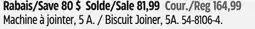 Canadian Tire Mastercraft Biscuit Joiner, 5A offer