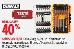 Canadian Tire DEWALT Magnetic Screwdriving Bit Set, 37-Pc offer