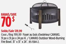 Canadian Tire CANVAS Outdoor Wood-Burning Fire Bowl offer