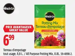 Canadian Tire Miracle Gro All Purpose Potting Mix offer