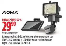 Canadian Tire NOMA LED 180° Solar Motion Sensor Light. 750 lumens offer