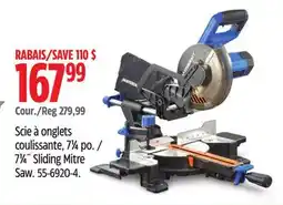 Canadian Tire Mastercraft 71⁄4˝ Sliding Mitre Saw offer