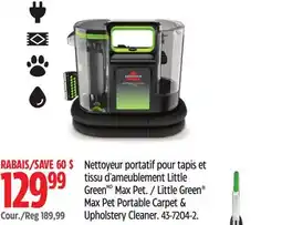Canadian Tire Little Green Max Pet Portable Carpet & Upholstery Cleaner offer