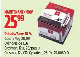 Canadian Tire NorthernAer Crosman 12g CO2 Cylinders, 25-Pk offer