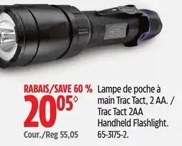 Canadian Tire Police Security Trac Tact 2AA Handheld Flashlight offer