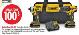 Canadian Tire 20V MAX Brushless Li-Ion 1⁄2˝ Drill and 1⁄4˝ Impact Driver Combo Kit offer